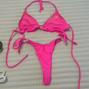 Hot pink BoutineLA bikini